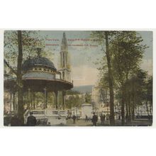 Belgium Antwerp. Place Verte, Statue P P Ruben et Kiosque E.S.A.B. No.6 RPPC