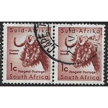 1961 SG 186 - fine used (o) - pair - ANIMAL