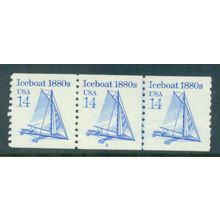 2134 14c Iceboat Very Fine MNH Dry Gum PNC 2/3 W0406