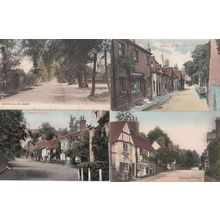 Sonning Lane Village Berkshire 4x Antique Postcard s
