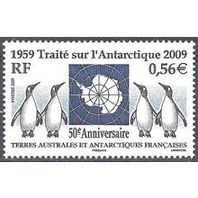TAAF 2010 Yvert 551 Neuf ** Cote (2017) 2.30 € 50 ans Traité sur l'Antarctique