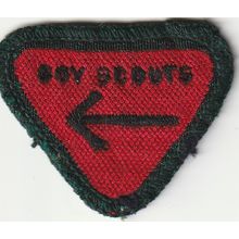 Scout Badges UK Pre 67 - Wolf Cub Proficiency - Guide - Black Back - Used (PF61)