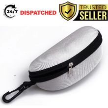 Portable Zipper Eye Glasses Sunglasses Hard Case Box Protector Large Hold Gift