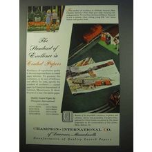 1952 Champion-International Coated Paper Ad