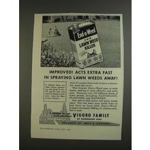1955 Vigoro End-O-Weed Ad - Acts Extra Fast