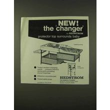 1973 Hedstrom Changer Ad - Protector Top Surrounds Baby