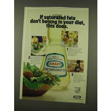 1973 Kraft Safflower Oil Ad - In Your Diet