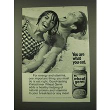 1973 Kretschmer Wheat Germ Ad - You Are What You Eat
