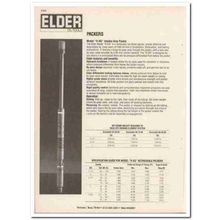 Elder Oil Tools Inc 1983 Vintage Catalog Packers Gas Lift Valves