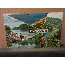 multiview SYMONDS YAT HEREFORDSHIRE used vintage postcard by Constance 1973 pm =