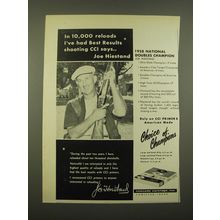 1958 Cascade Cartridge CCI Primers Ad - In 10,000 reloads I've had best results
