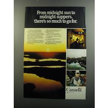 1976 Canada Tourism Ad - From midnight sun to midnight suppers