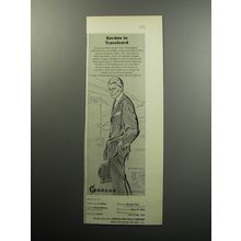 1956 Gordon of Philadelphia Fashion Ad - Gordon in Travelcord