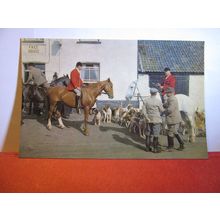 FOX-HUNTING MEET unused postcard by J. Salmon =