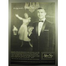 1957 After Six Mr. Formal Tuxedo Ad - It's his world After Six