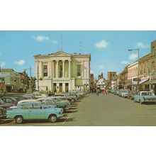 1970s Cars Transport at Town Hall Car Park St Albans Postcard