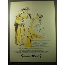 1960 Germaine Monteil Royal Secret Bath Perfume Ad - For feeling of utter luxury