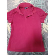 womens sports ltd dark pink size 12 polo top