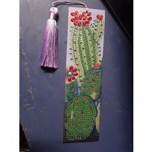 bookmark diamond art cactus brand new 21 x 6cm