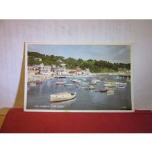 THE HARBOUR, LYME REGIS, DORSET . used vintage postcard by Valentine 1957 pm =
