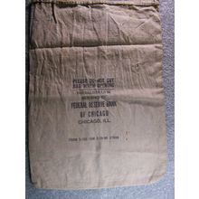 Federal Reserve money bag - vintage from Chicago