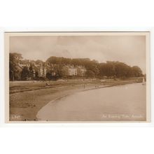 An Evening Tide Arnside Postcard RP Cumbria