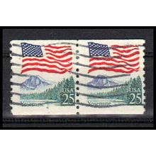 Used 2280 25c U.S. Flag Fine CNP Left 4 PA1063