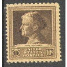 878 10c Jane Addams Fine MNH GA0283