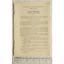 1933 Statutory Rules 235 Public Service Vehicles drivers conductors passengers
