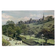PRINCES STREET GARDENS, EDINBURGH. unused postcard J.Arthur Dixon 3898G #