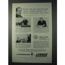 1958 Lennox Air Conditioning Ad - Alex Dreier