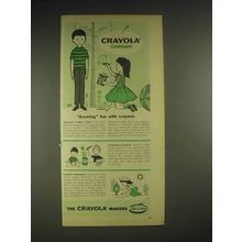 1959 Birney & Smith Crayola Crayons Ad - Growing Fun