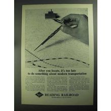 1968 Reading Railroad Ad - After You Locate