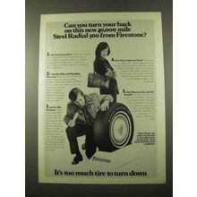1975 Firestone Steel Radial 500 Tires Ad - Turn Back