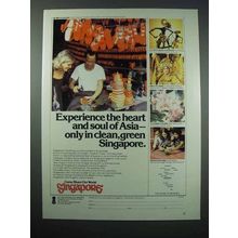 1977 Singapore Tourism Ad - Experience the Heart and Soul of Asia