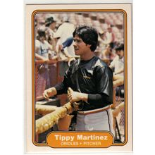 1982 Fleer baseball card 171 Tippy Martinez- Orioles