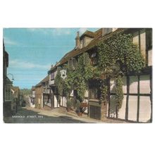 MERMAID STREET, RYE, EAST SUSSEX vintage used postcard by J. Salmon 1974 pm =