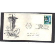 FDC Art Craft 187 6c United Nations (Cachet-Typed/A) CV39432