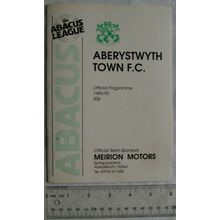 1989 programme Aberystwyth Town v. Pontllanfraith