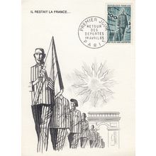 Il Restait La France Deportes Retour Des Union Nationale FDC Postcard Cover