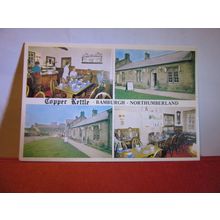 THE COPPER KETTLE TEA ROOMS, BAMBURGH, NORTHUMBERLAND unused vintage postcard #