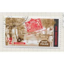SINGAPORE 1995 WORLD WAR 2 ENDS STATE EMERGENCY STOP POLICE $2 USED