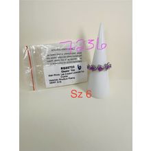 NIB Bomb Party Sz6 BP Ring RG55723 Chasin' You LC Lavender Ice Crystal Rhodium P