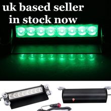 DR DOCTOR emergency vehicle green strobe windscreen light 8 led 3 modes uk stock