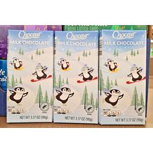 Choceur Limit Edition Milk Chocolate Snowman 3.17oz 90g (3 Bars)