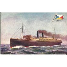 P&O SS MARMORA Tuck Oilette Postcard (9896)