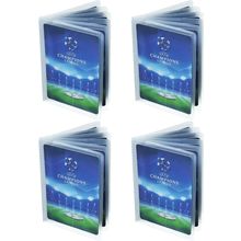 4 Packs 6 Page Wallet Insert Plastic Credit Card Holder Wallet Credit Card Sleev