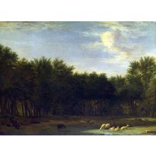 VELDE, Adriaen van de - The Edge of a Wood Poster Canvas Movie Film Print A0 A1