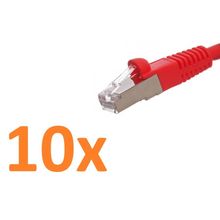 Lot of 10 - Cat6e Ethernet Patch Cable RJ45 Internet Cat5e Cable - 10 feet