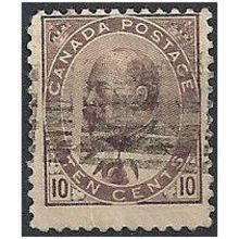 Canada 1903 SG182 10c Brown-Lilac Good/Fine Used .